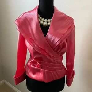 Silky Pink Peach Blouse